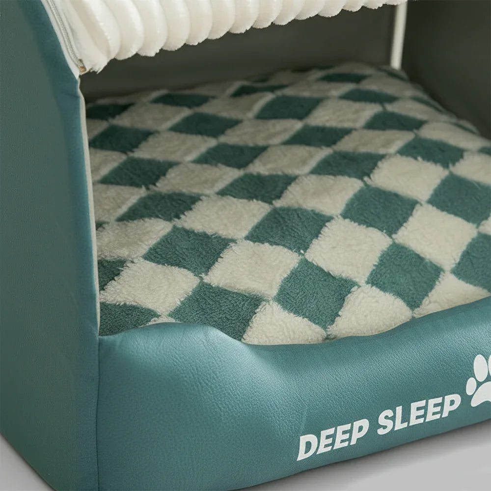 Hondenhuis | Gezellig Pluche Interieur | Antislip Bodem | Afneembare Wasbare Hoes - Ruffy