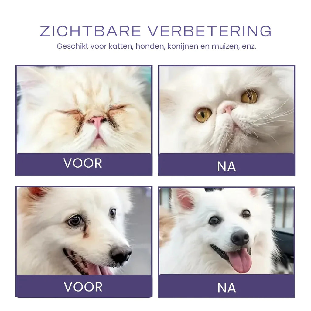 Huisdieren Zachte oogreinigingsdoekjes Tegen Oog Viezigheid (200 stuks) - Ruffy