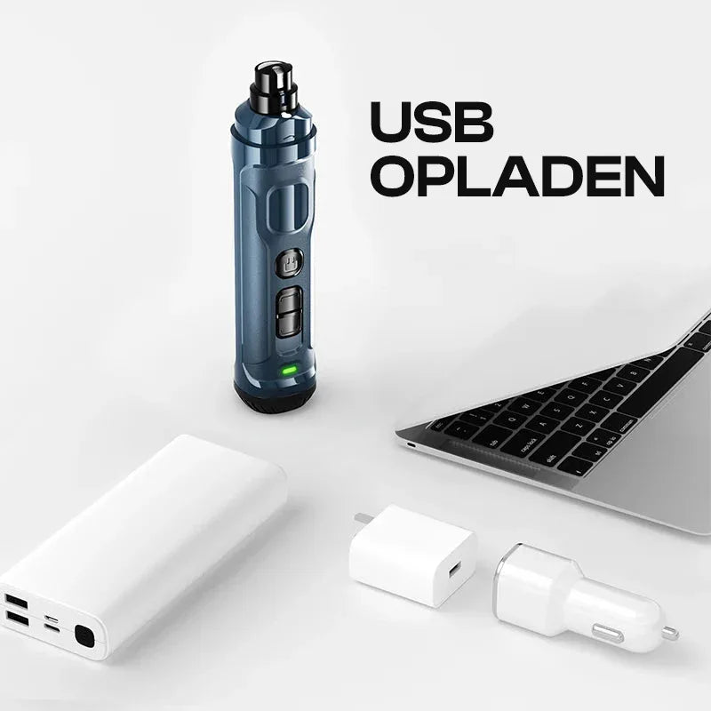 Rojeco N30 hondennagelslijper met LED-verlichting en USB-oplader – stil veilig en instelbare snelheid - Ruffy