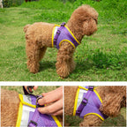 Reflecterend Hondenharnasvest Ademend Gaas Verstelbare Pasvorm Duurzaam Nylon Veiligheid Voor Kleine en Middelgrote Honden - Ruffy