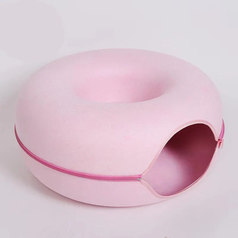 Knus Wollen Modern Kattentunnel Bed - Ruffy