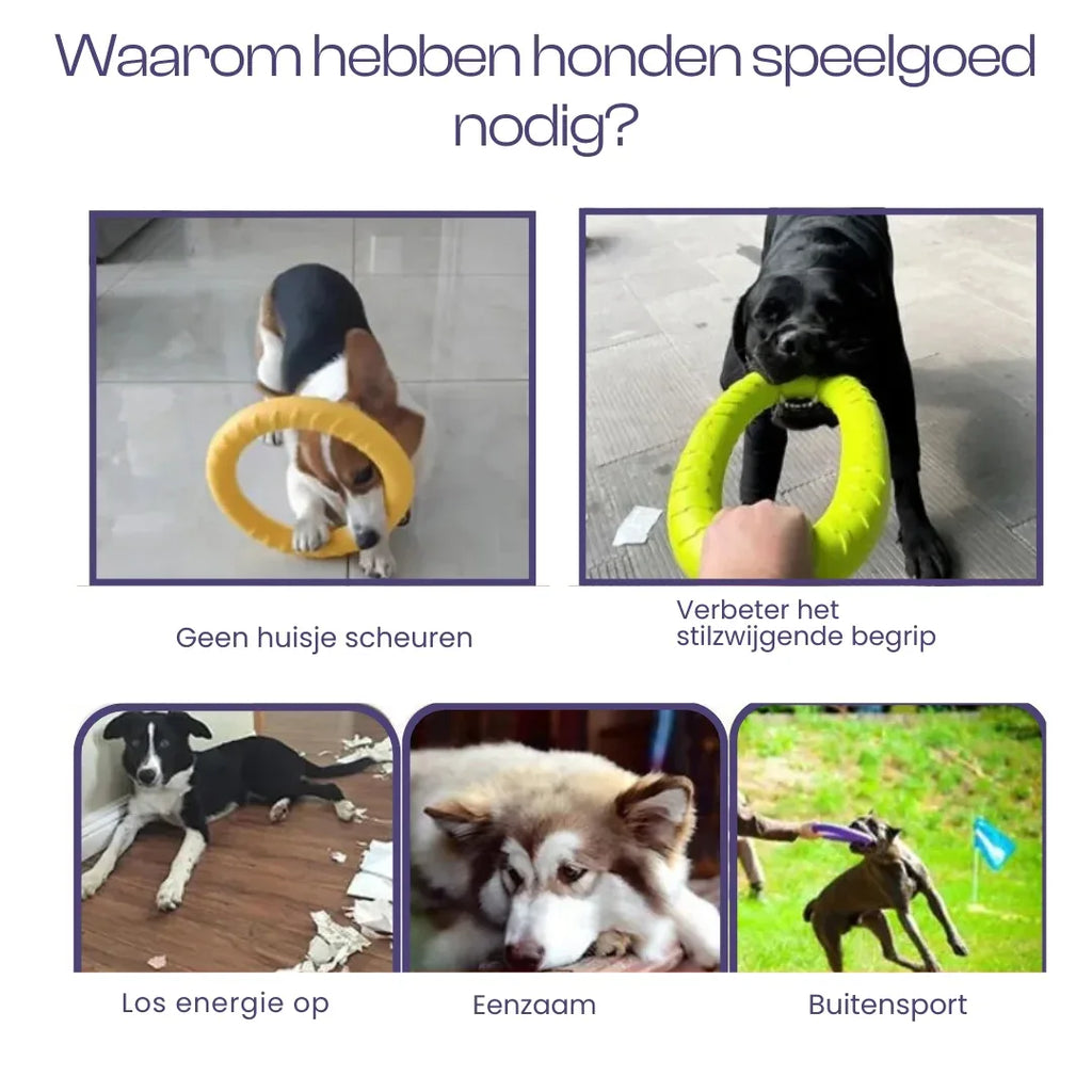 Onverwoestbaar sterk hondenring speelgoed - Ruffy