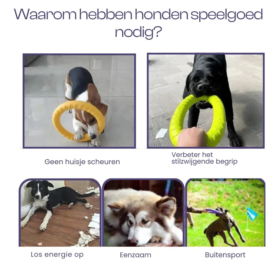 Onverwoestbaar sterk hondenring speelgoed - Ruffy