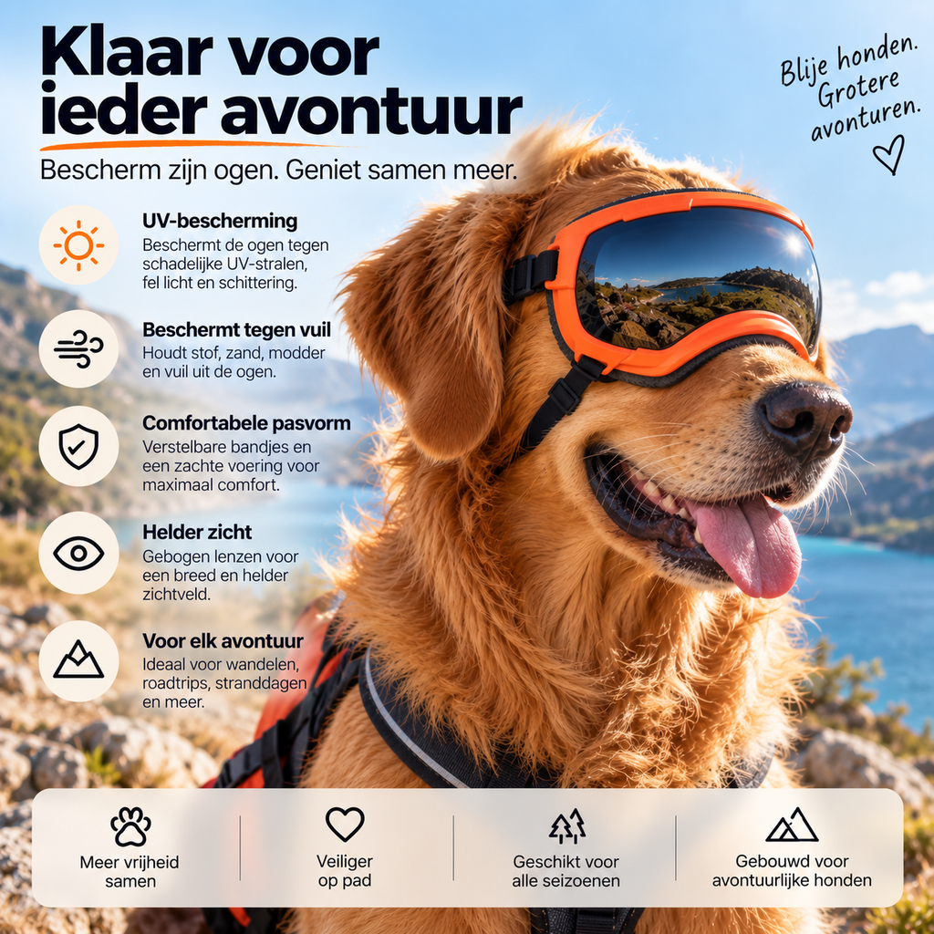 AdventureView™ Beschermende Hondenbril