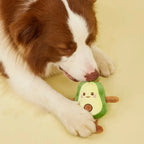 Interactief Avocado Pluche Hondenspeelgoed Duurzaam Kauwspeelgoed met Pieper voor Honden en Katten - Ruffy
