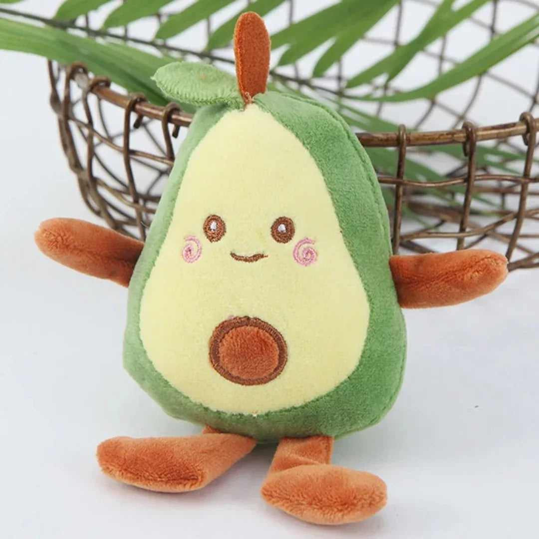 Interactief Avocado Pluche Hondenspeelgoed Duurzaam Kauwspeelgoed met Pieper voor Honden en Katten - Ruffy