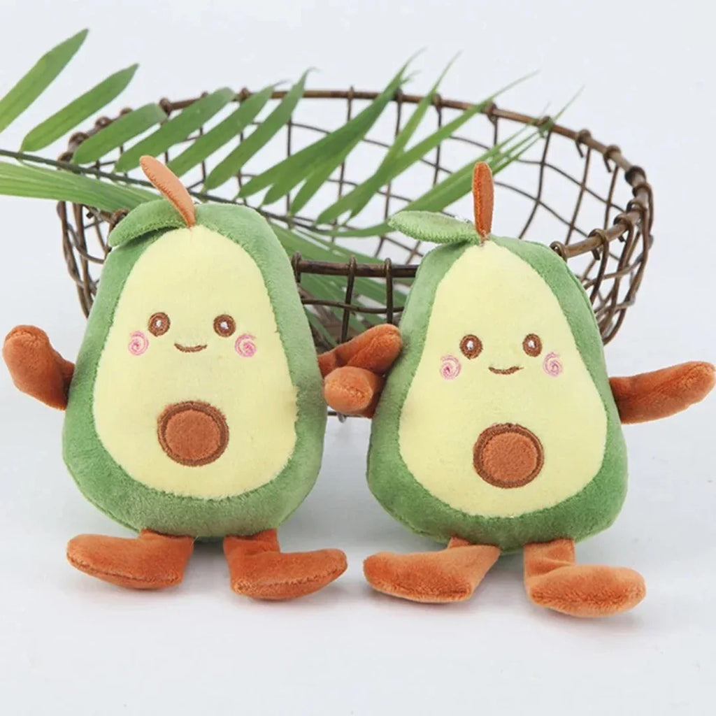 Interactief Avocado Pluche Hondenspeelgoed Duurzaam Kauwspeelgoed met Pieper voor Honden en Katten - Ruffy