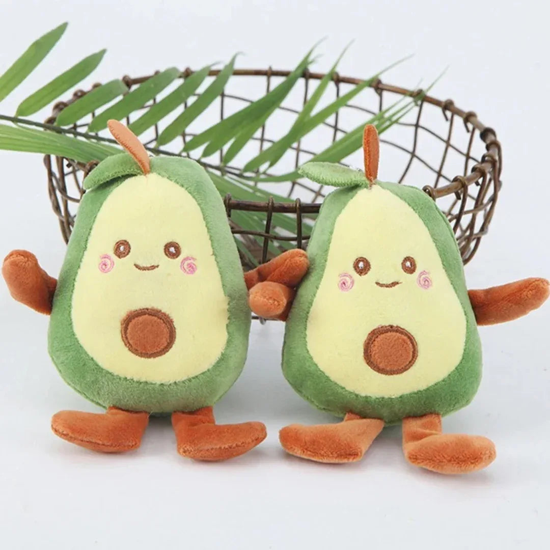 Interactief Avocado Pluche Hondenspeelgoed Duurzaam Kauwspeelgoed met Pieper voor Honden en Katten - Ruffy