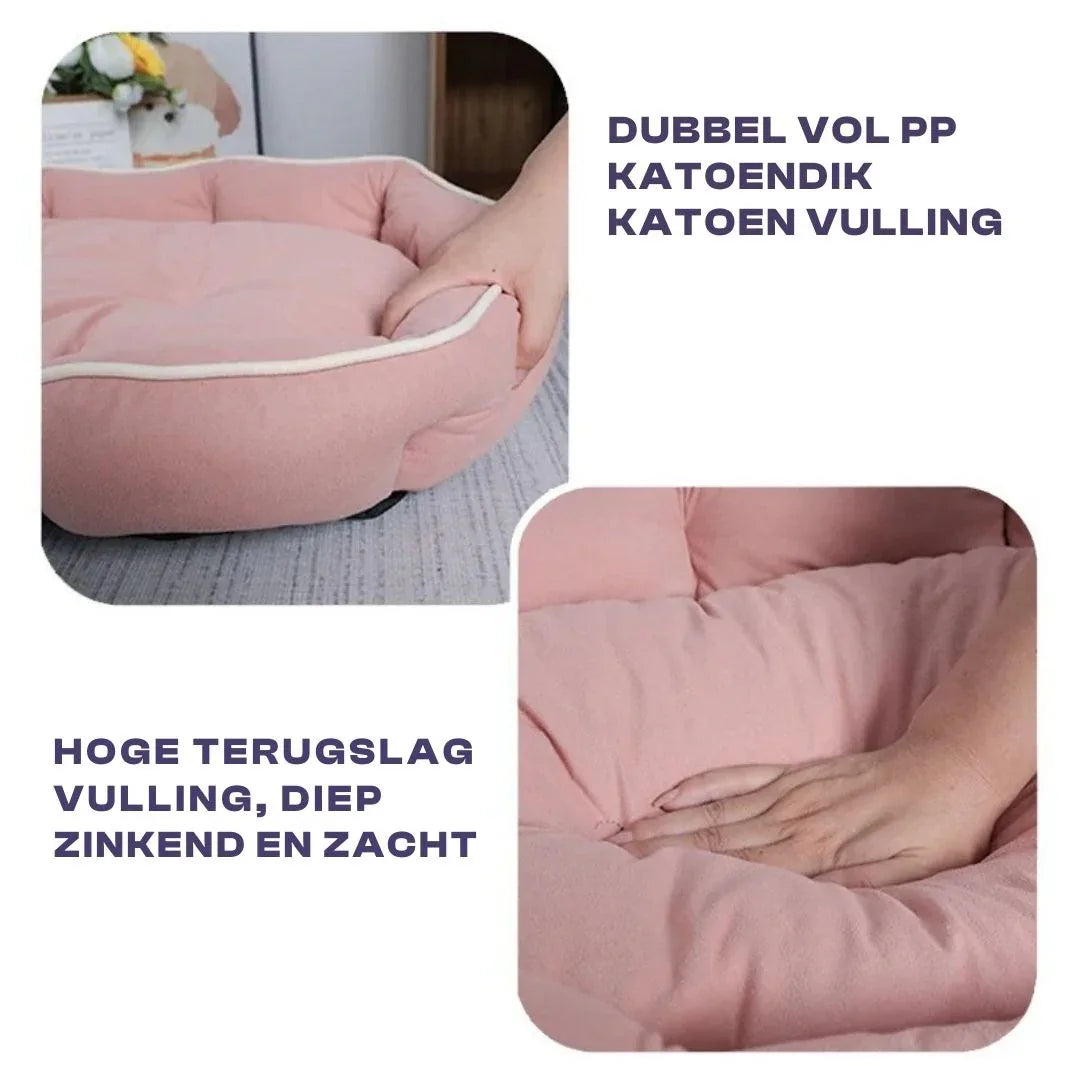 Wasbaar Anti-Kras Hondenbed van Duurzaam Imitatie Deerskin Velvet Slijtvast en Hygiënisch - Ruffy