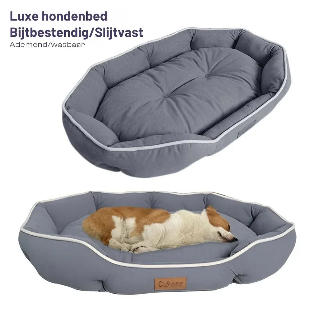 Wasbaar Anti-Kras Hondenbed van Duurzaam Imitatie Deerskin Velvet Slijtvast en Hygiënisch - Ruffy
