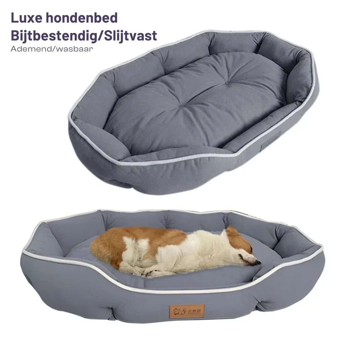 Wasbaar Anti-Kras Hondenbed van Duurzaam Imitatie Deerskin Velvet Slijtvast en Hygiënisch - Ruffy