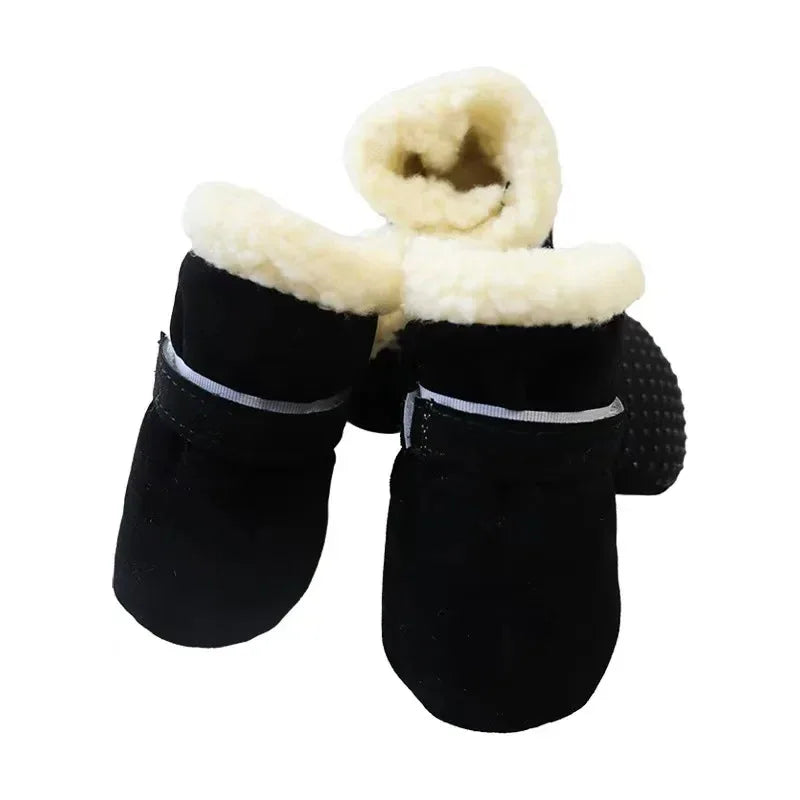 Waterdichte anti-slip hondenlaarzen met pluche voering voor maat S-XL in meerdere kleuren - Ruffy