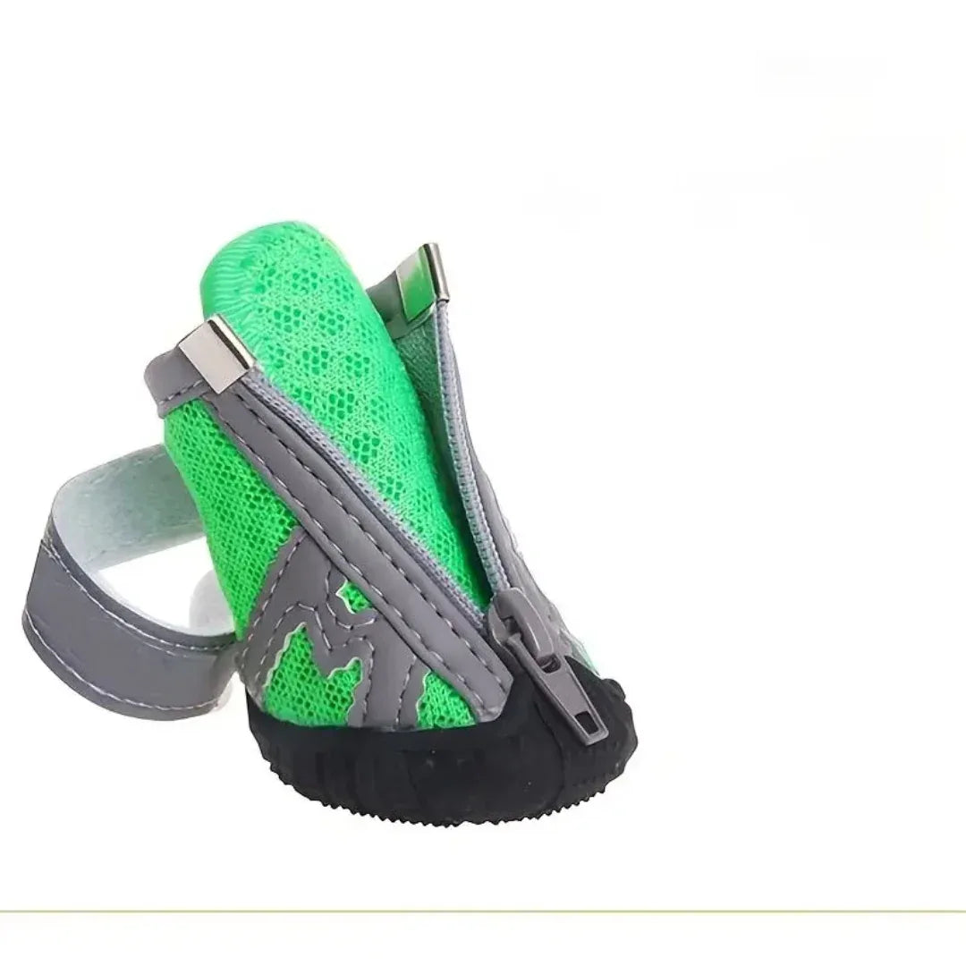 Antislipschoenen Voor Kleine Honden Beschermt Poten Comfortabel Ademende Materialen Veilig Rubber Polyester - Ruffy