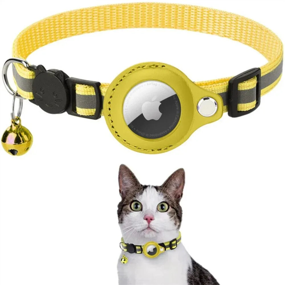 Verstelbare Veiligheidshalsband Met Airtag Houder - Ruffy
