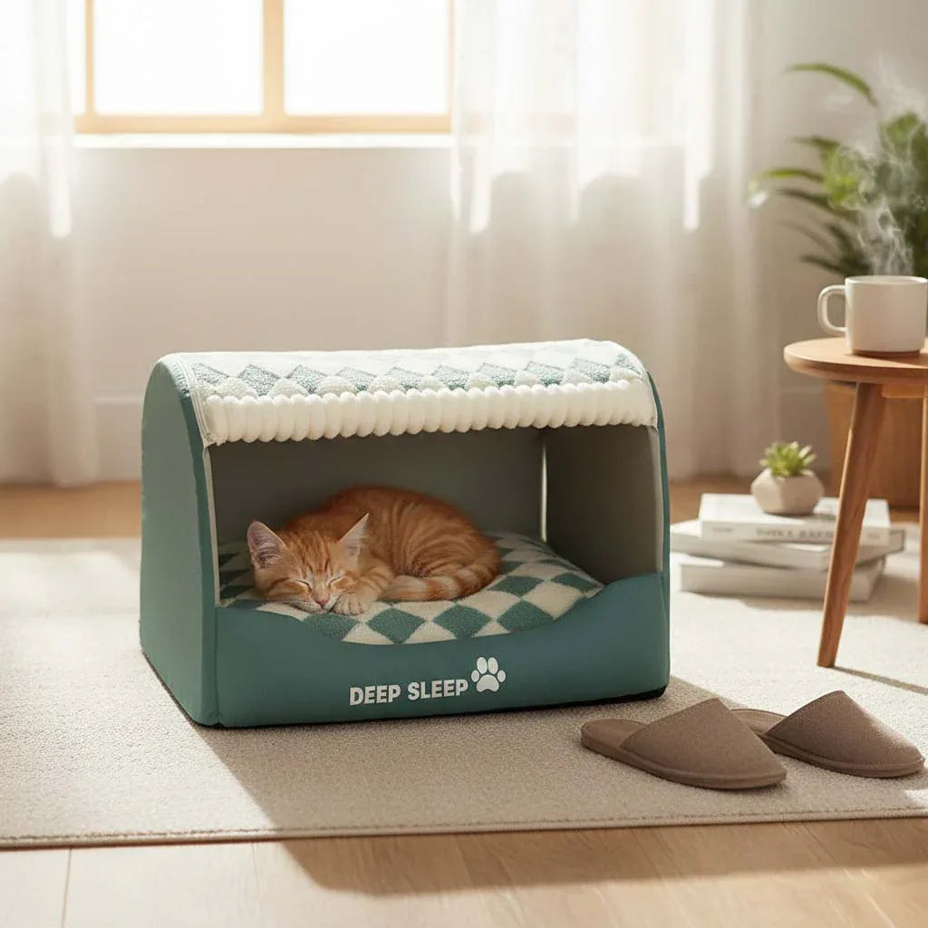 Hondenhuis | Gezellig Pluche Interieur | Antislip Bodem | Afneembare Wasbare Hoes - Ruffy