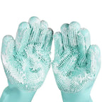 Magic Silicone Handschoenen Huisdieren Ontharing Bad Massage Veelzijdig Comfortabel Gemakkelijk Schoon te Maken Rubber - Ruffy
