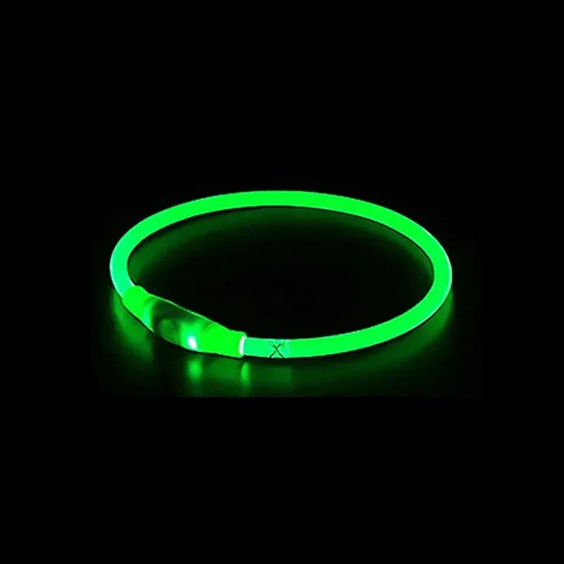LED reflecterende nylon hondenhalsband - duurzaam, verstelbaar & weerbestendig voor alle seizoenen - Ruffy