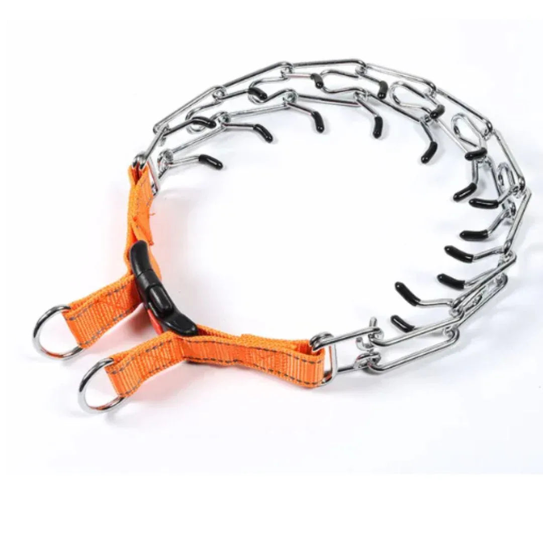 Honden Trainingshalsband | Prong Ontwerp | Snelkoppelingsgesp | Roestvrij Staal - Ruffy