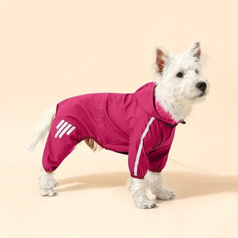 Verstelbare regenjas voor honden Waterdicht Reflecterend Polyester Lichtgewicht Meerdere Maten voor Alle Rassen - Ruffy