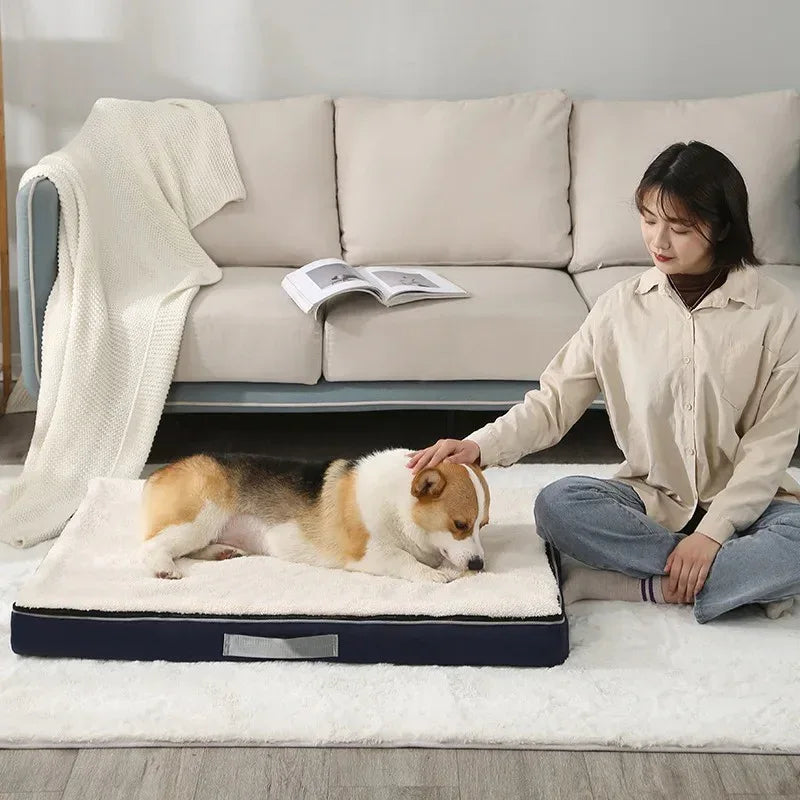 Luxe Slaapbank voor Huisdieren Pluche Comfort Maatopties Huisdiervriendelijke Materialen Gratis Verzending - Ruffy
