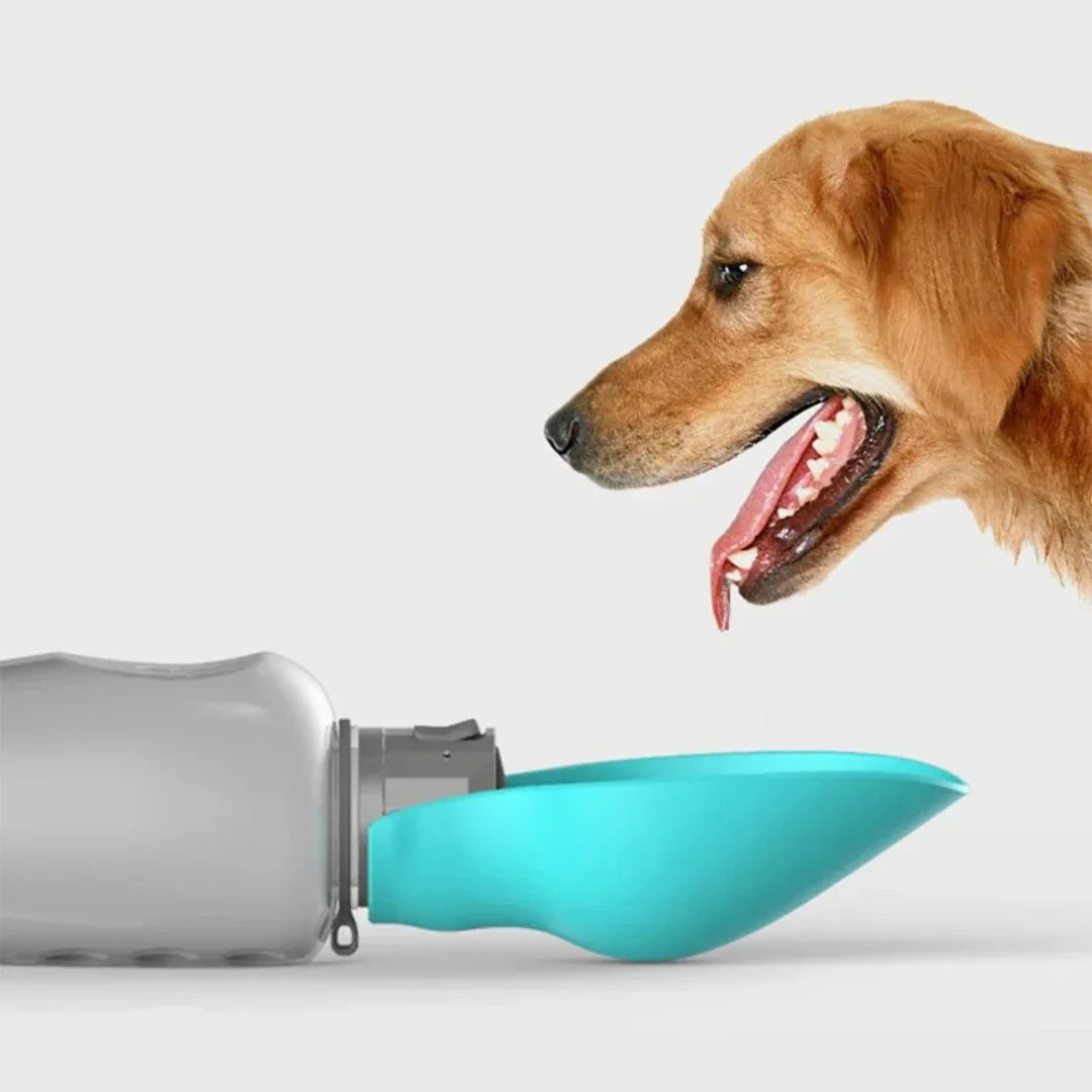 waterfles voor honden met drink bakje - Ruffy