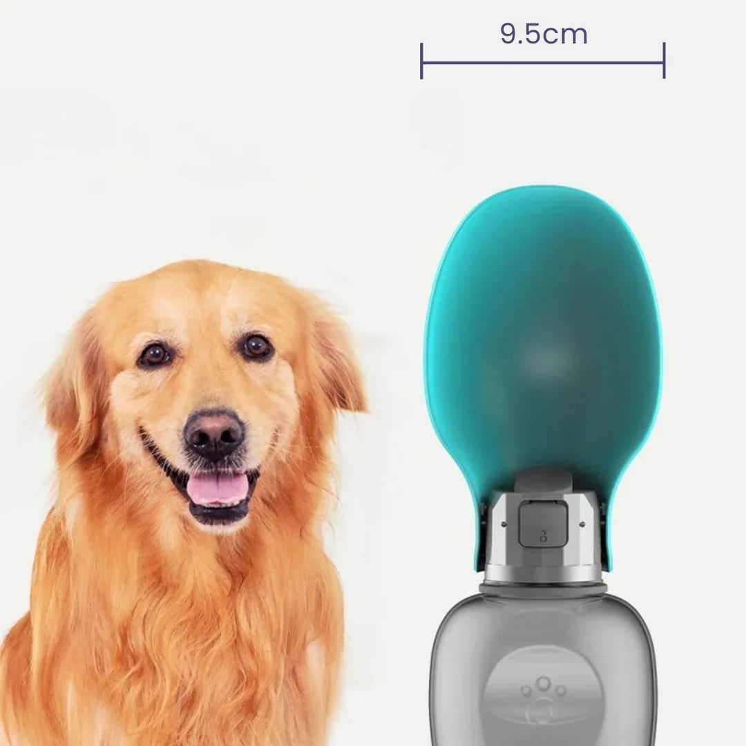 waterfles voor honden met drink bakje - Ruffy