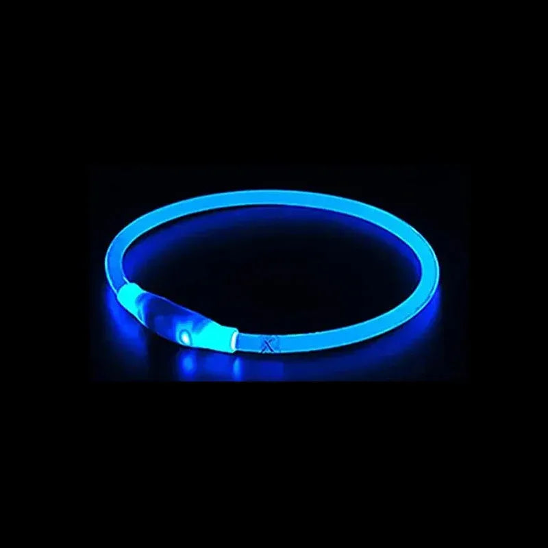 LED reflecterende nylon hondenhalsband - duurzaam, verstelbaar & weerbestendig voor alle seizoenen - Ruffy