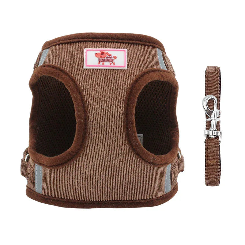 Corduroy Ademend Honden Tuig Reflecterend Ergonomisch - Ruffy