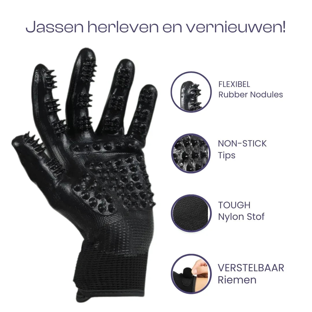 Verharingshandschoenen Huisdieren Efficiënte Ontharing Comfortabele Massage Veelzijdig Rubber Gemakkelijk Schoon te Maken - Ruffy