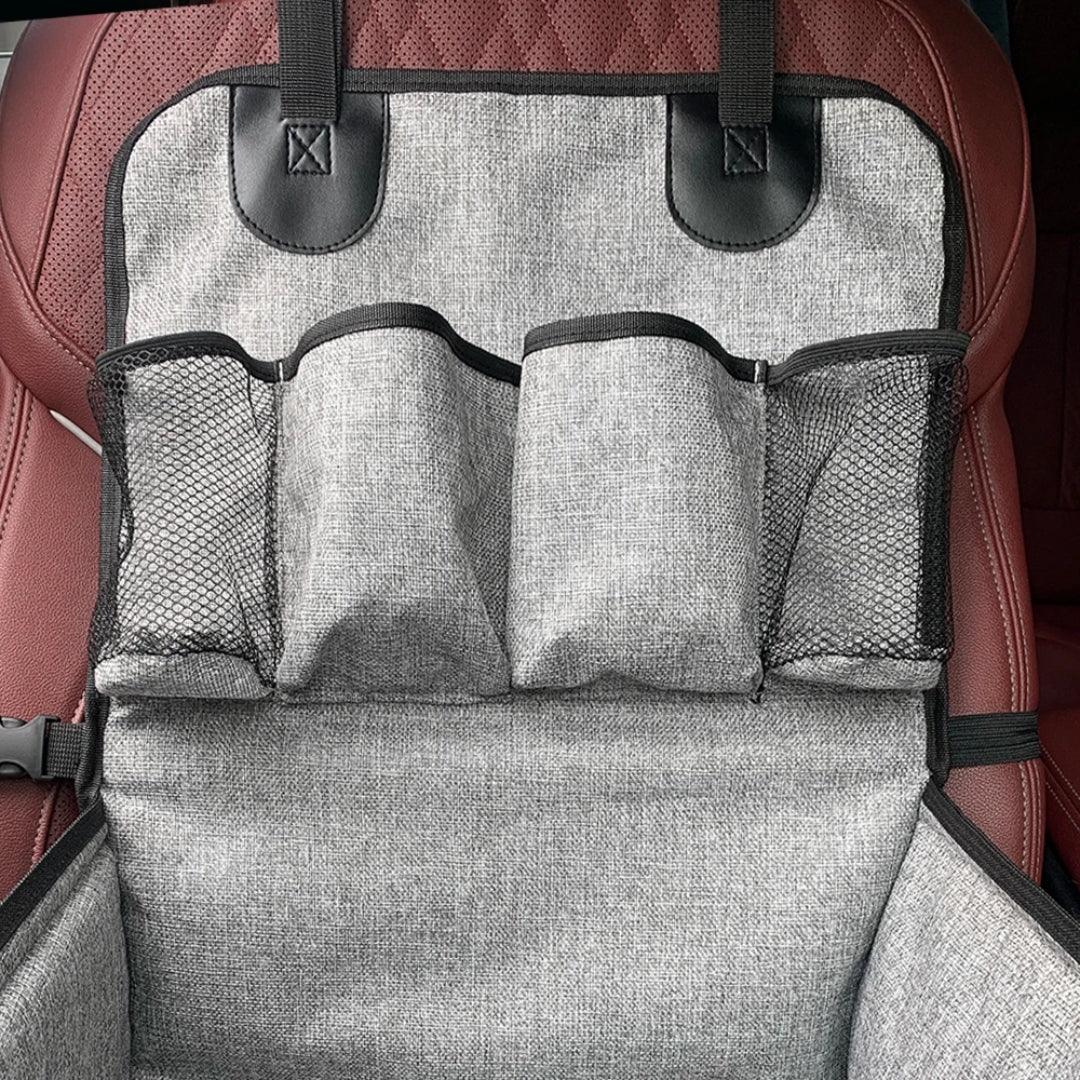 Premium Autostoel Voor Honden Met Opbergvakken Comfortabel Veilig Machinewasbaar Eenvoudige Installatie - Ruffy