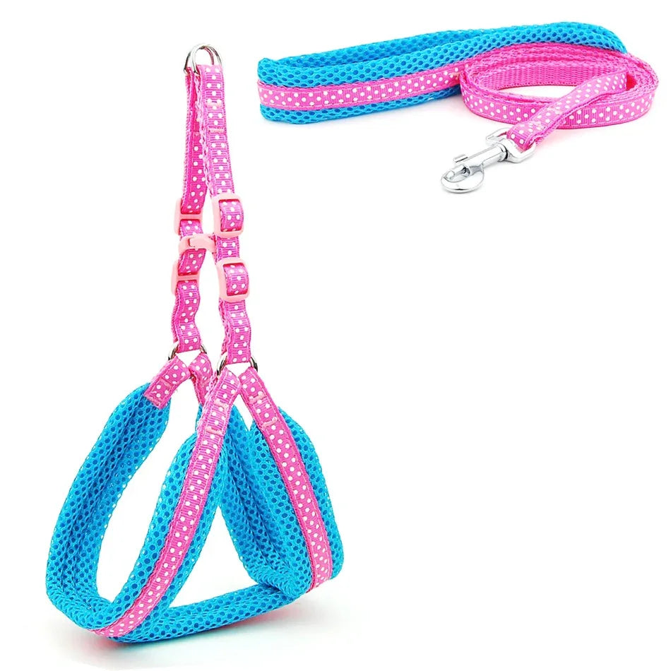 Reflecterend Ademend Mesh Harnas Voor Kleine Honden Veiligheid Comfort Verstelbaar Nylon Zinken Legering Haak - Ruffy