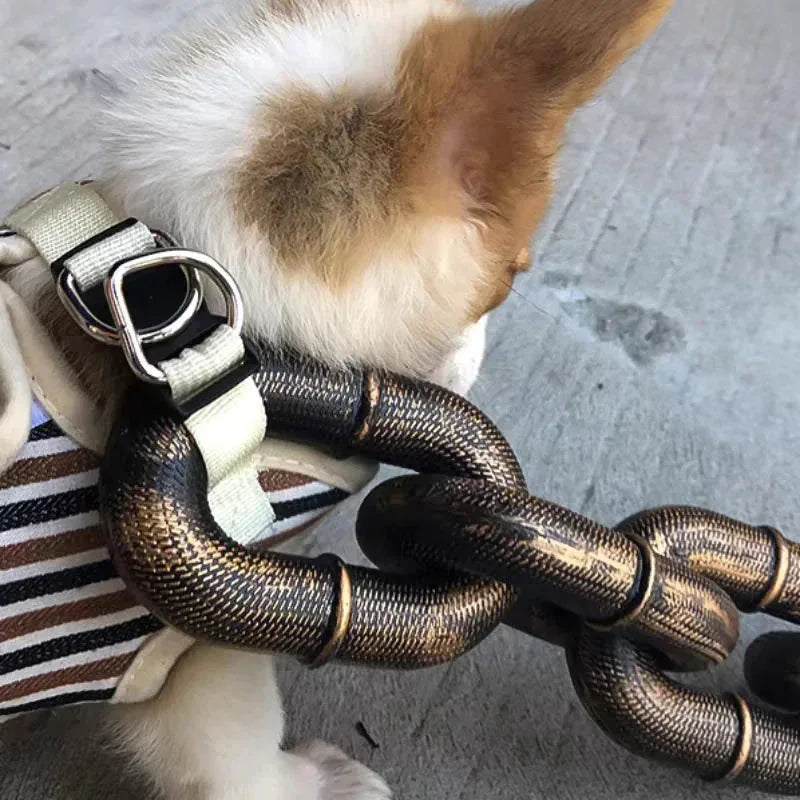 Hondenriem | Zware Dikke Plastic Ketting | Veilige Clip | Voor Grote Honden - Ruffy
