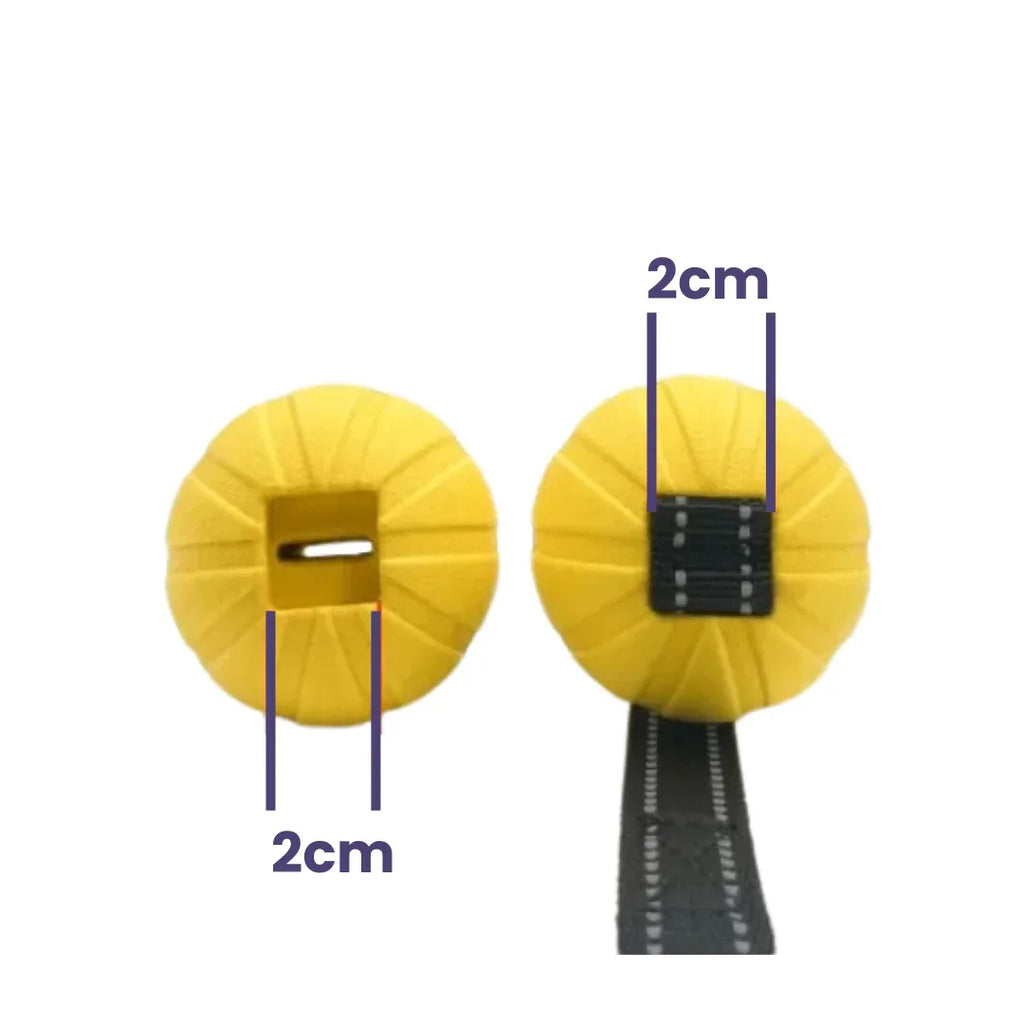 Hondentraining Rubber Bal met Touw - Ruffy