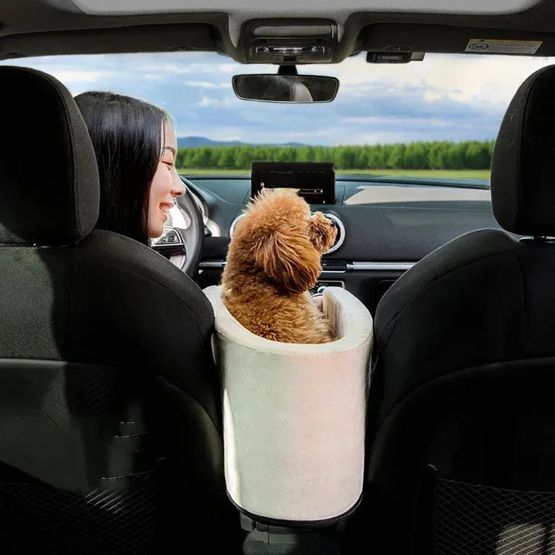 Draagbaar Hondenbed voor Auto Pluche en Antislip Ontwerp met Wasbare Hoes voor Reiscomfort - Ruffy