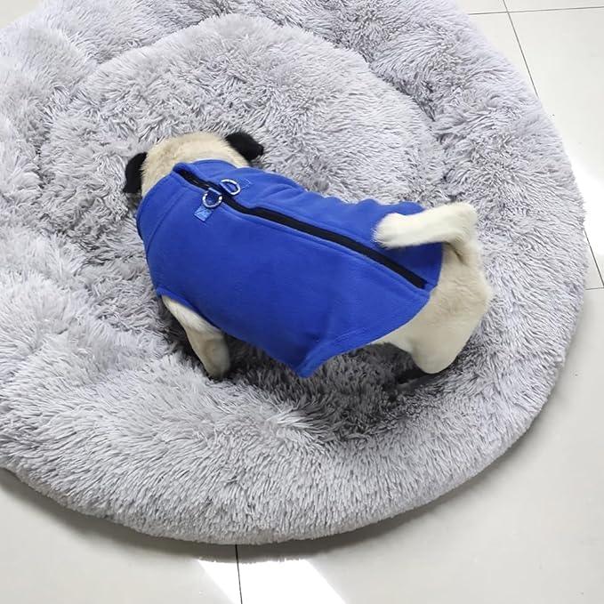Warm Fleece Hondenvest Gemakkelijk Aan Te Trekken Verstelbare Pasvorm Stijlvol Machinewasbaar - Ruffy