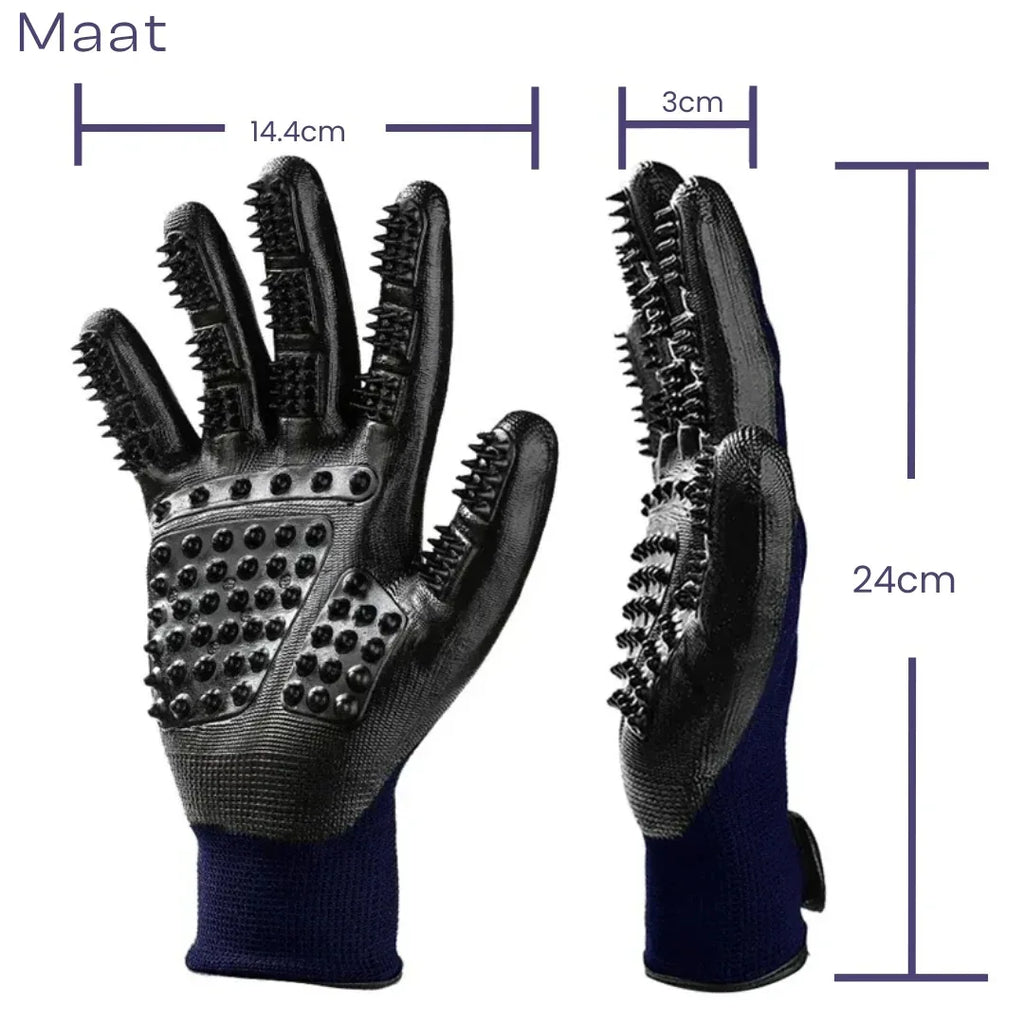 Silicone Massageborstel Handschoenen Huisdieren Verharing Controle Comfortabele Massage Veelzijdig Rubber Duurzaam - Ruffy
