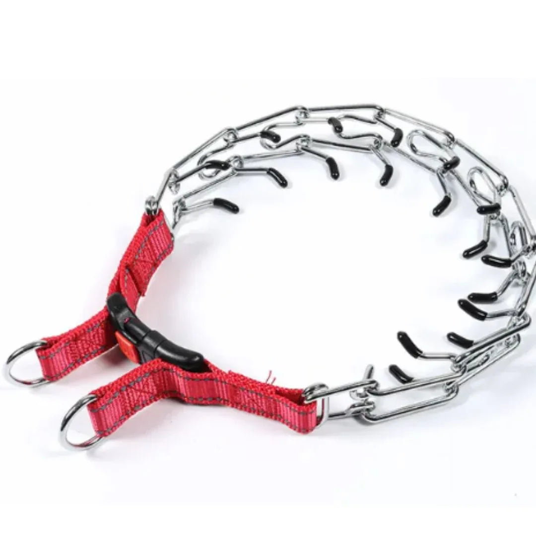 Honden Trainingshalsband | Prong Ontwerp | Snelkoppelingsgesp | Roestvrij Staal - Ruffy
