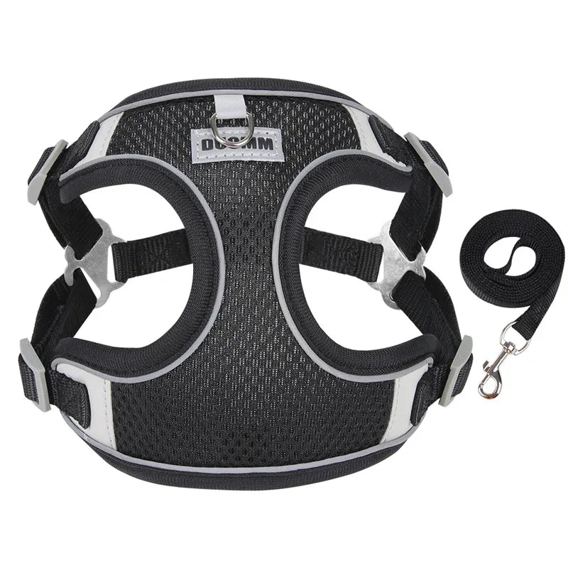 Ademende Zomer Huisdier Harnas Leiband Set - Ruffy
