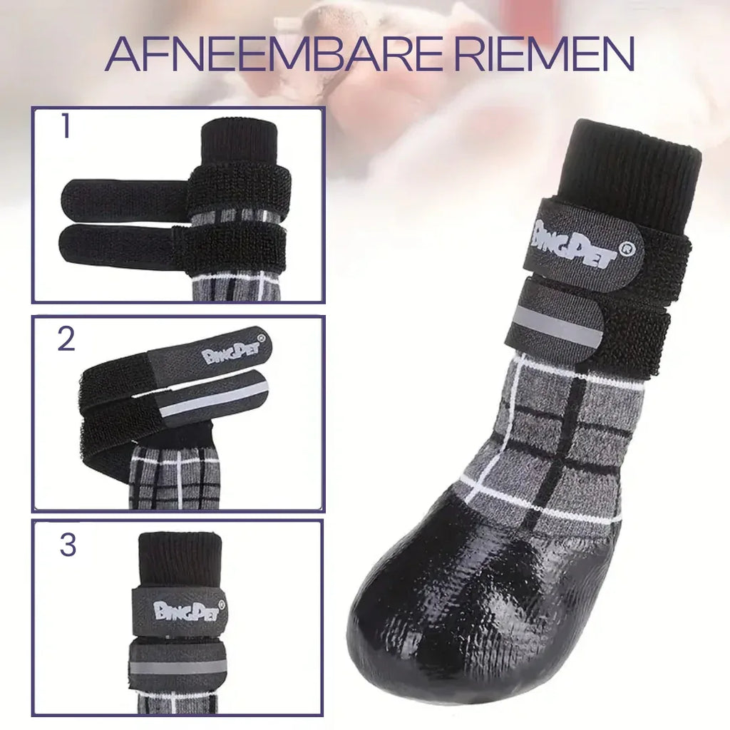 Antislip hondenschoenen sokken Wasbaar Herbruibaar tegen Hitte En verbranding - Ruffy