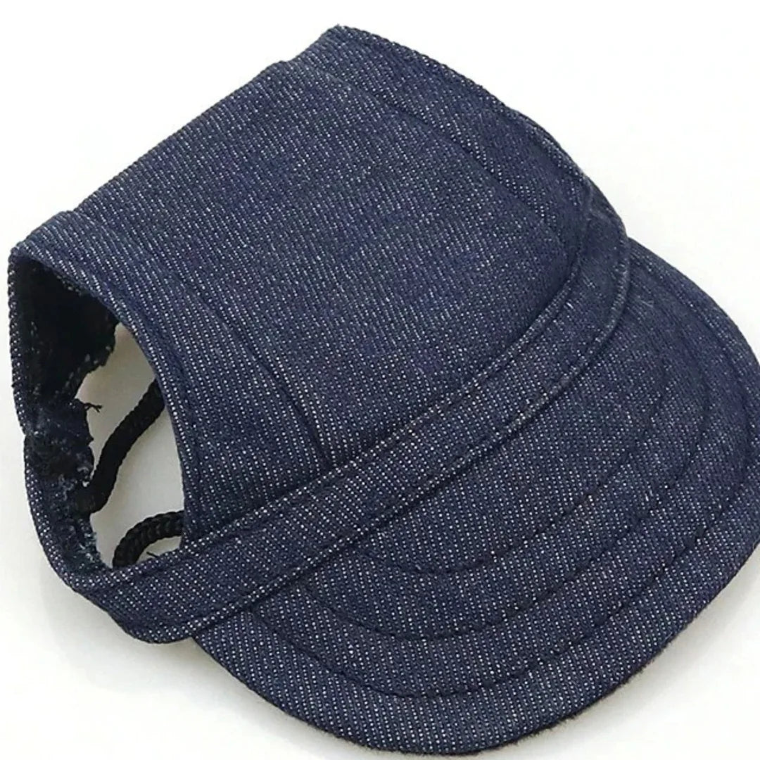 Canvas Baseballpet voor Kleine Honden Verstelbaar en UV-Bescherming Voor Zomeravonturen - Ruffy