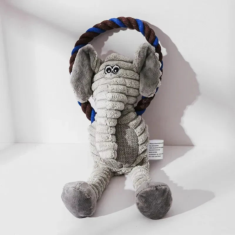 Onverwoestbaar Hondenspeelgoed | Interactieve Pieper | Duurzaam Kauw Pluche 31cm - Ruffy