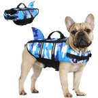 Honden Zwemvest Haaienvin Camouflage Met Ingebouwd Tuigje En Handvat - Ruffy