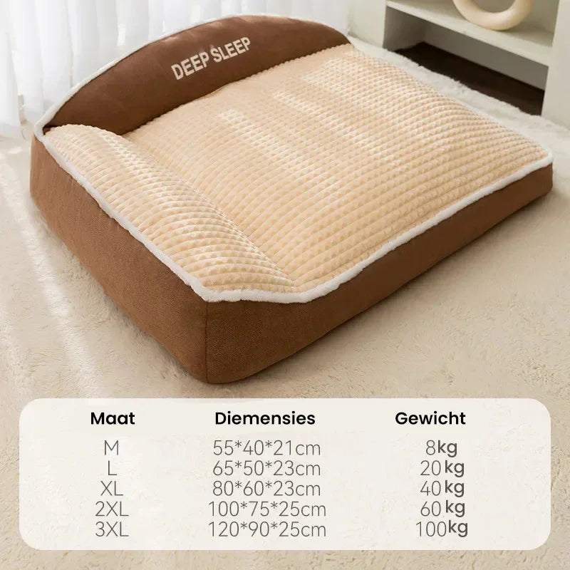 Orthopedisch hondenbed met zachte, wasbare hoes - Warm en comfortabel bed voor middelgrote en grote honden - Ruffy