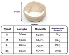 Luxe Orthopedisch Hondenkussen met Traagschuim Wasbare Hoes en Pluche Bekleding - Ruffy