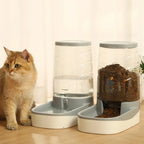 Automatische Voederset voor Honden 5L Met Zwaartekracht Waterdispenser en Voederbak - Ruffy