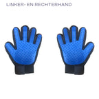 Handschoenborstel Honden en Katten Ontharen Verzorging Zachte Massage Comfortabel Rubber Duurzaam (2+2 GRATIS) - Ruffy
