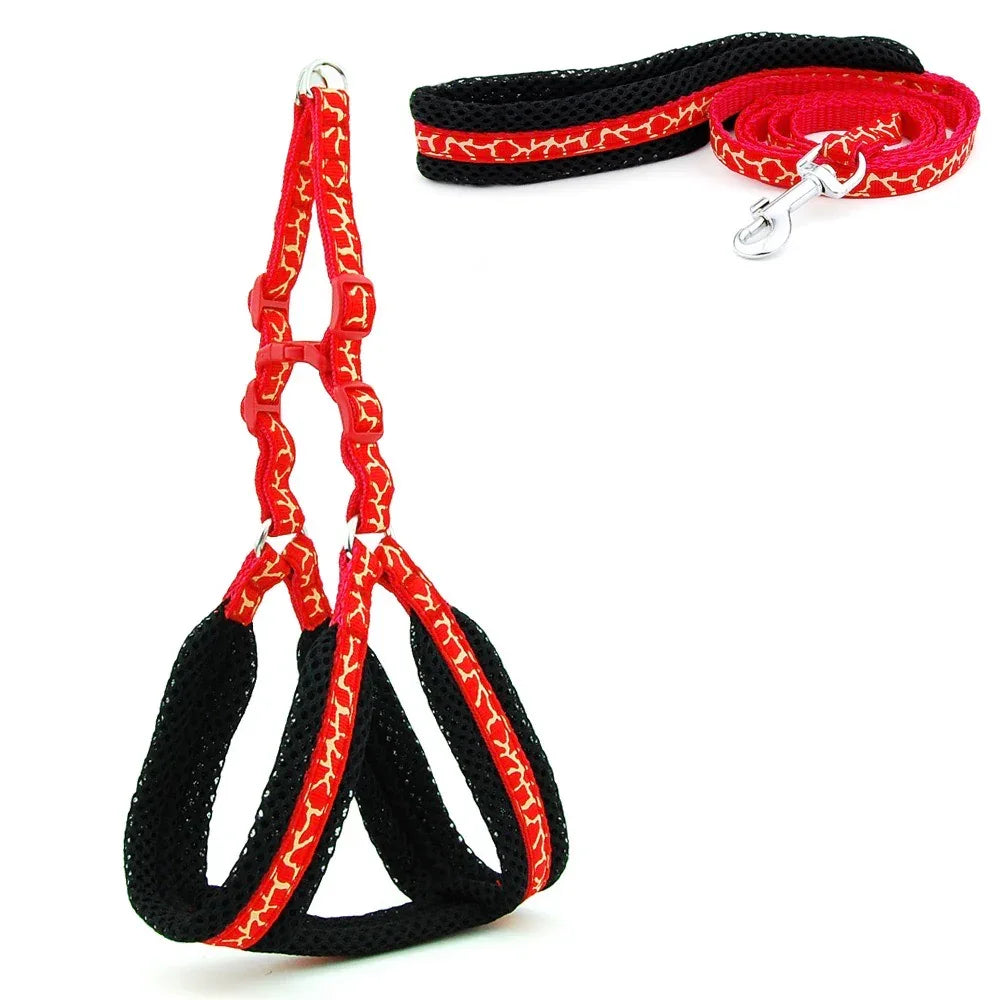 Reflecterend Ademend Mesh Harnas Voor Kleine Honden Veiligheid Comfort Verstelbaar Nylon Zinken Legering Haak - Ruffy