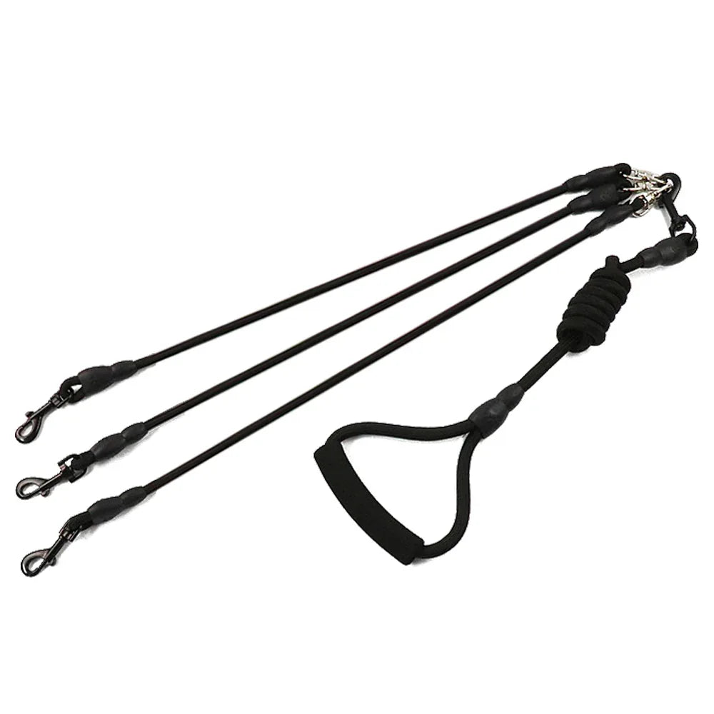 Hondenriem Splitter | Drievoudige Nylon Lijn | 190 cm | Multi-Hond Controle - Ruffy