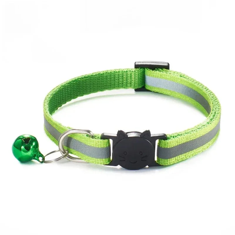 Reflecterende Kattenhalsband met Veiligheids Breakaway Lichtgewicht Verstelbare Pasvorm 19-32cm Nylon - Ruffy
