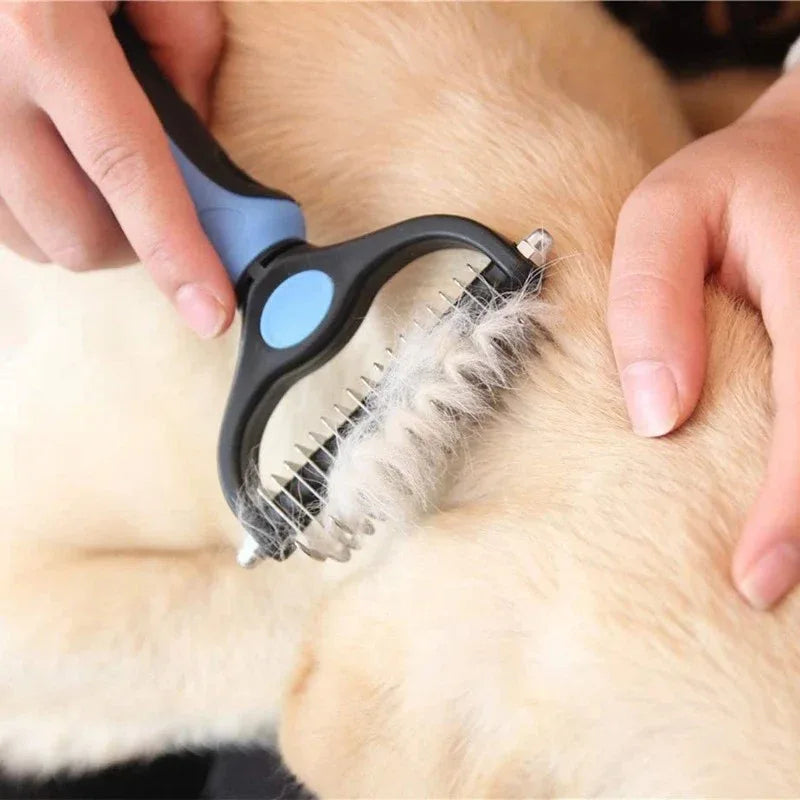 Honden Haar Multifunctionele Verzorgings Borstel - Ruffy